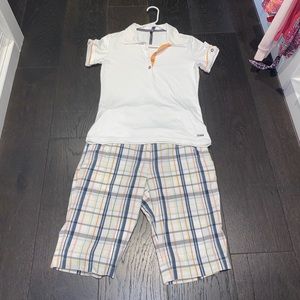 Lija Golf Outfit; golf shorts and top set